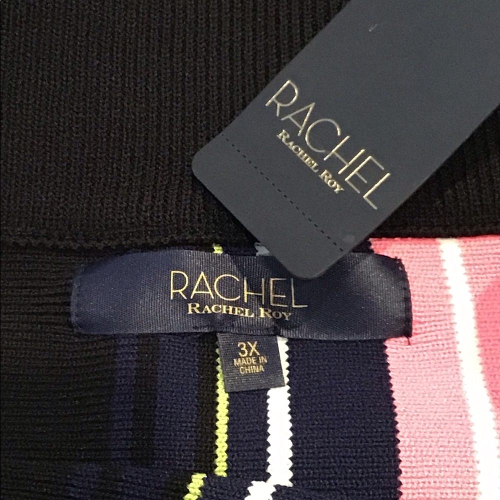 RACHEL Rachel Roy Olivia Striped Knit Pencil Skirt - Picture 6 of 6